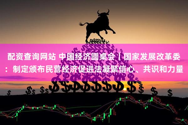配资查询网站 中国经济圆桌会｜国家发展改革委：制定颁布民营经济促进法凝聚信心、共识和力量
